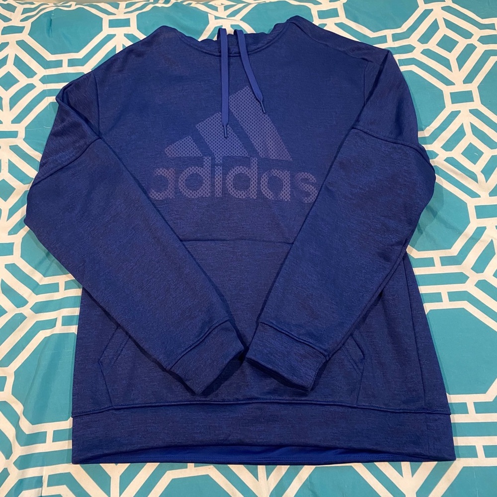 Blue Adidas hoodie/sweater - Picture 3 of 3